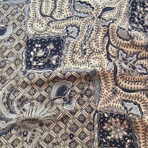 Extra large scarf wrap sarong in browns, tans, black 40 x 90 - Picture 3 of 8